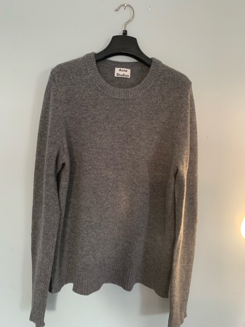 Acne Studios Gray Crewneck Sweater - Soft Knit